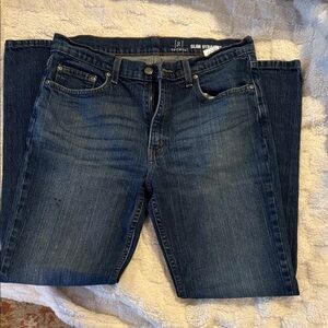 George Men's Slim Straight Jeans - Indigo